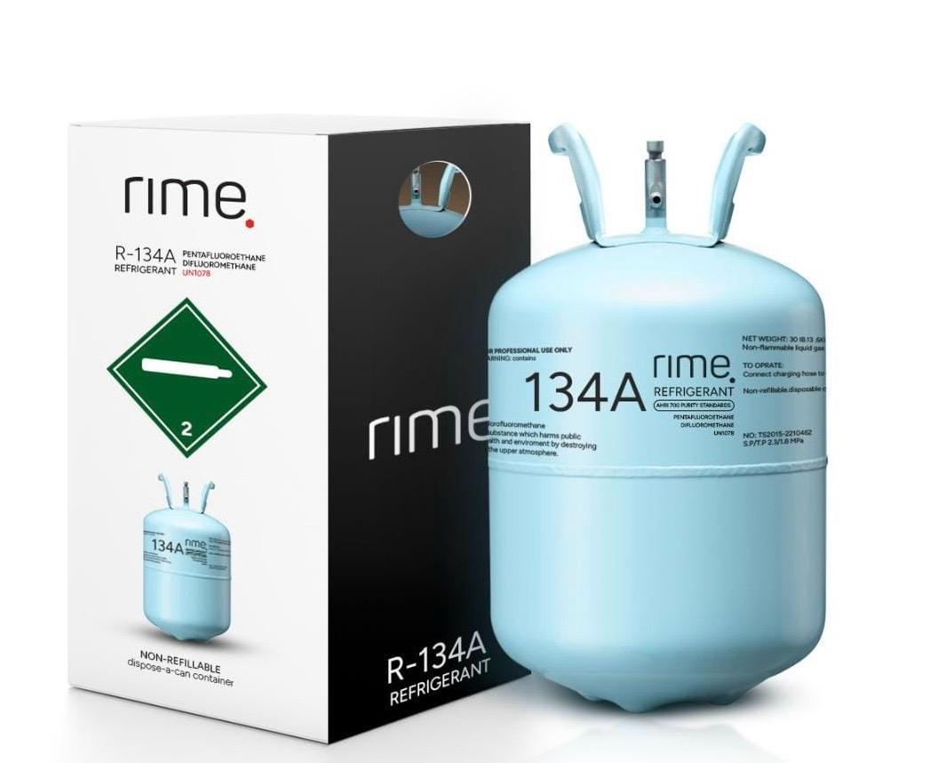 گاز مبرد rime R134a وزن ١٣.٦ kg
